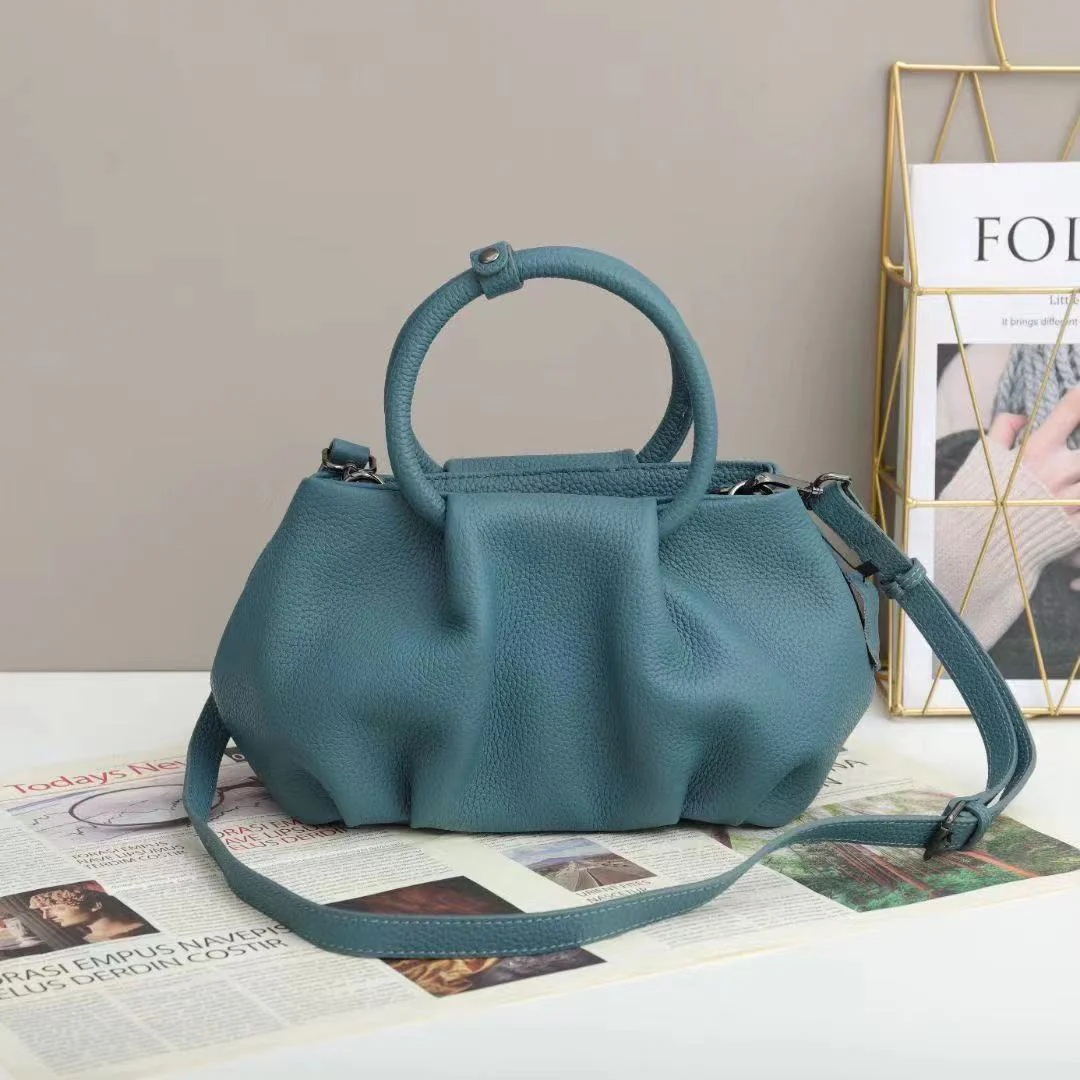 Arliwwi Real Leather Tote Handbags For Women Solid Colors High Quality Top Layer Cowhide Bags New Fashion Drop Shipping - Image 3