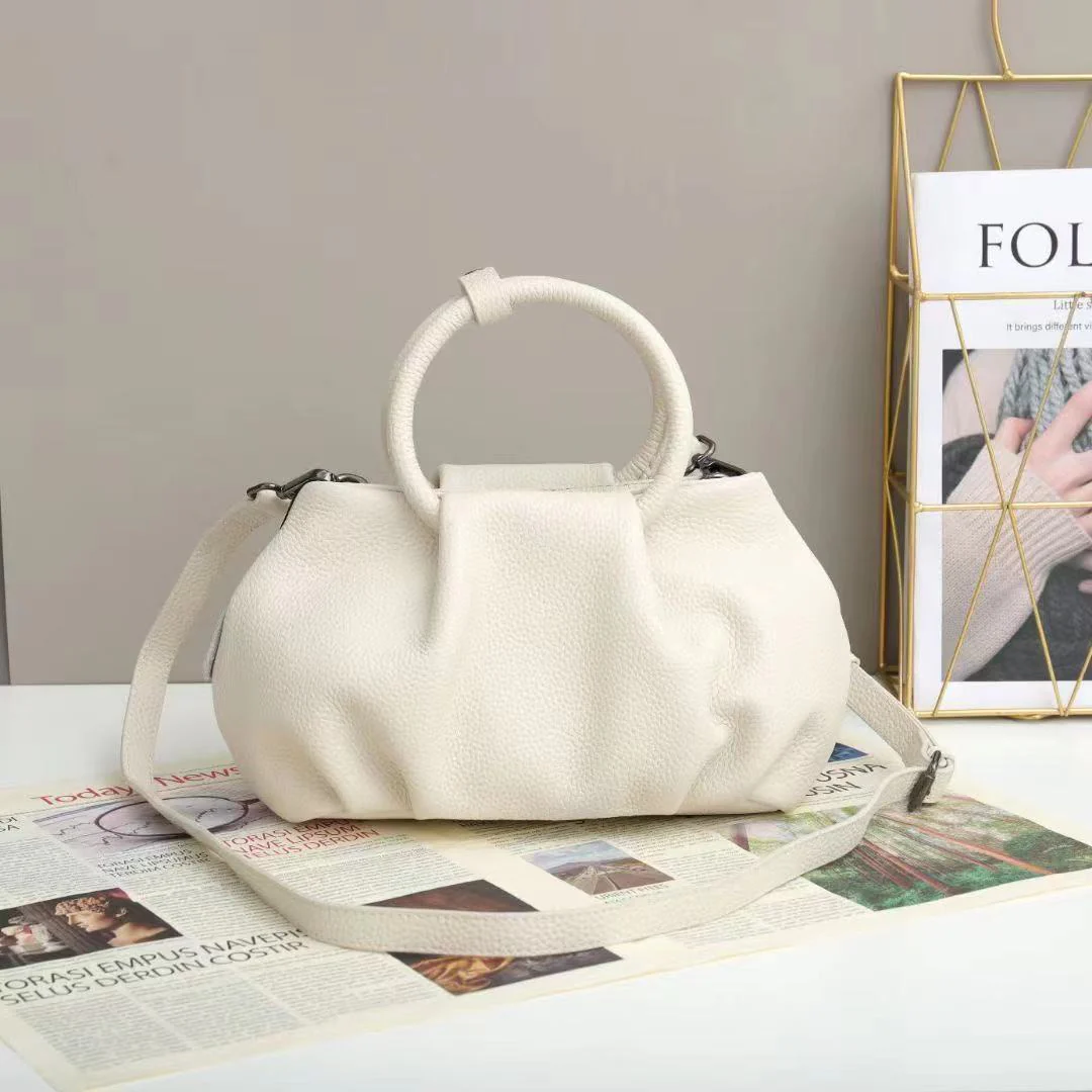Arliwwi Real Leather Tote Handbags For Women Solid Colors High Quality Top Layer Cowhide Bags New Fashion Drop Shipping - Image 8