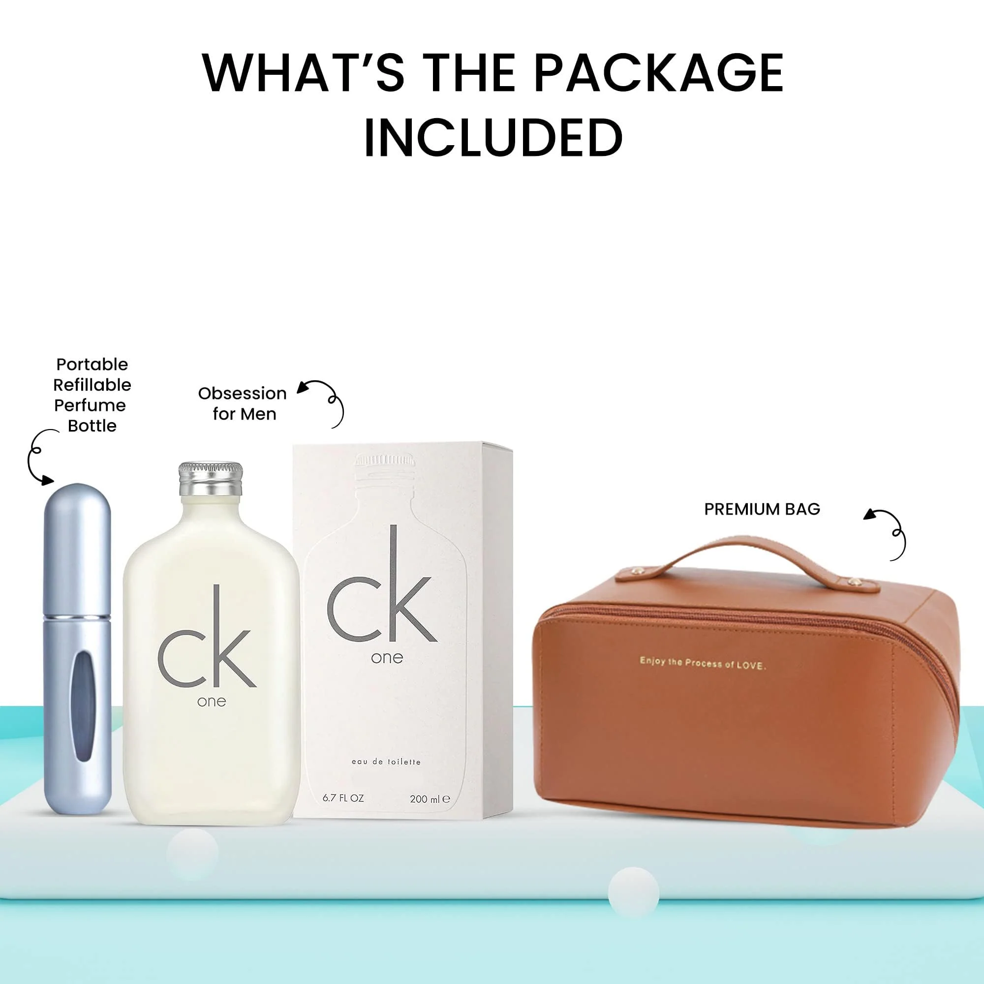 ARTMAN STORE ONE UNISEX 6.7 Fl Oz Eau de Toilette Spray - Gift Set Pack - Travel Bag And Refillable Empty Perfume Bottle - Image 6