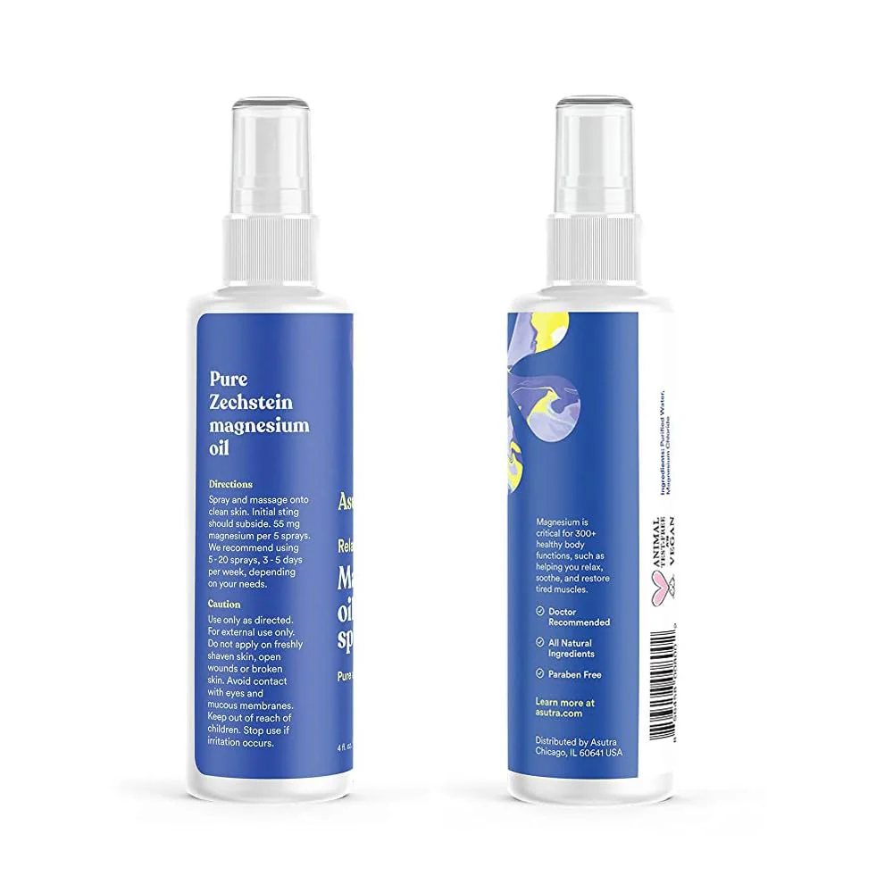 ASUTRA Topical Magnesium Chloride Oil Spray, 4 fl oz - Image 8