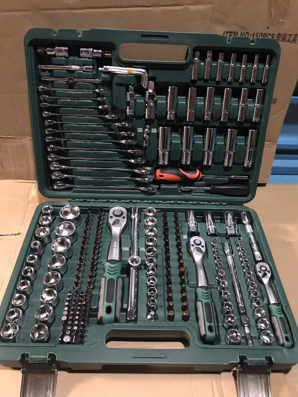 Auto repair kit 216 pieces socket wrench auto protection tool 72 teeth quick wrench combination kit - Image 4