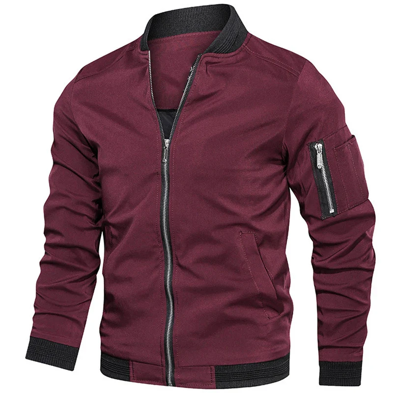 Autumn New Men's Bomber Zipper Jacket Male Casual Spring Streetwear Hip Hop Slim Fit Pilot Coat Men Clothing Plus Size 5XL 6XL - Image 7