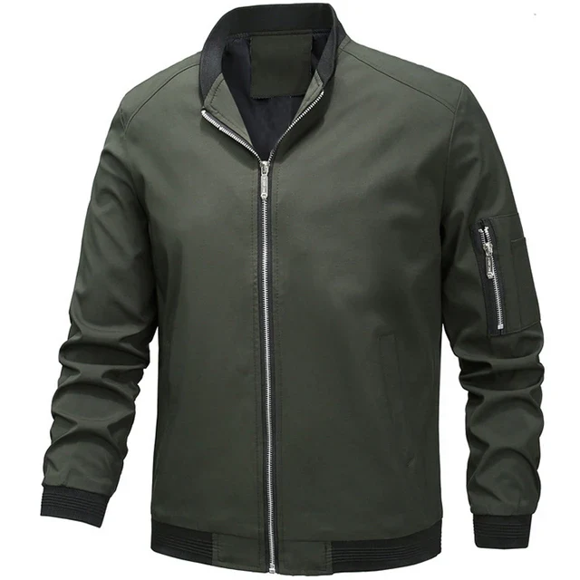 Autumn New Men's Bomber Zipper Jacket Male Casual Spring Streetwear Hip Hop Slim Fit Pilot Coat Men Clothing Plus Size 5XL 6XL - Image 8