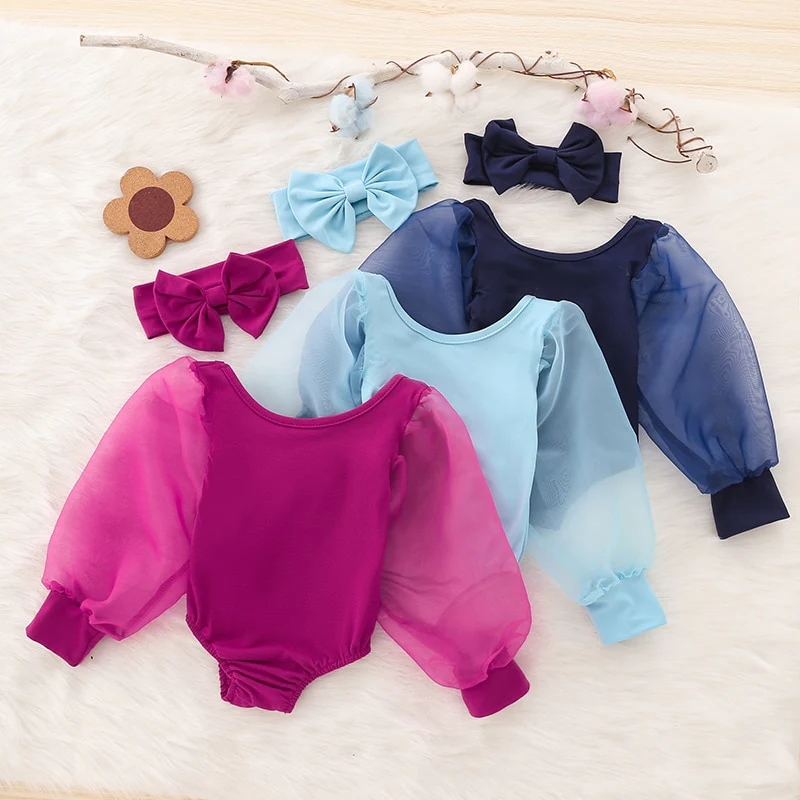 Autumn Newborn Infant Girl Clothes  Fashion Lovely Long Sleeve Bodysuit - Image 11