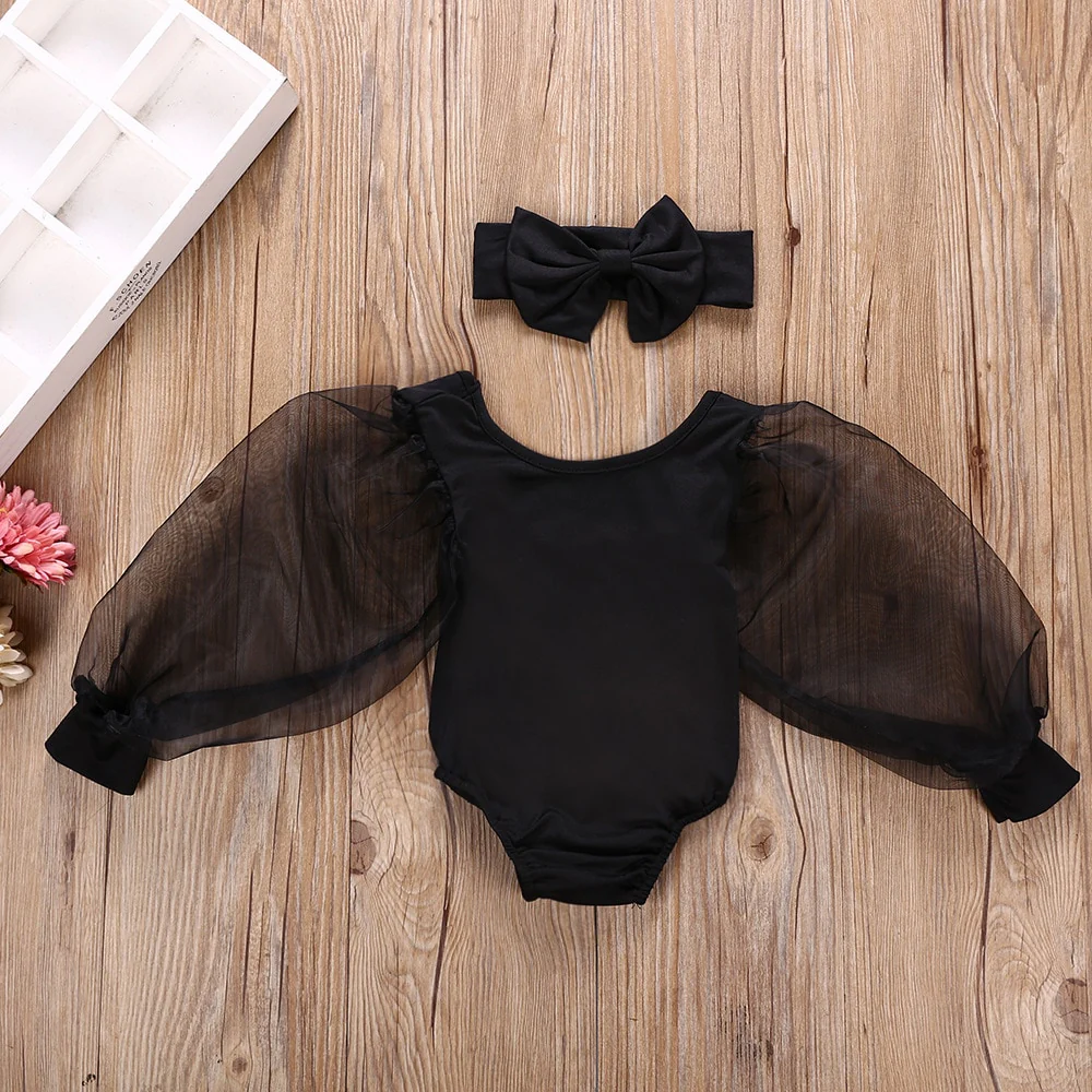Autumn Newborn Infant Girl Clothes  Fashion Lovely Long Sleeve Bodysuit - Image 4