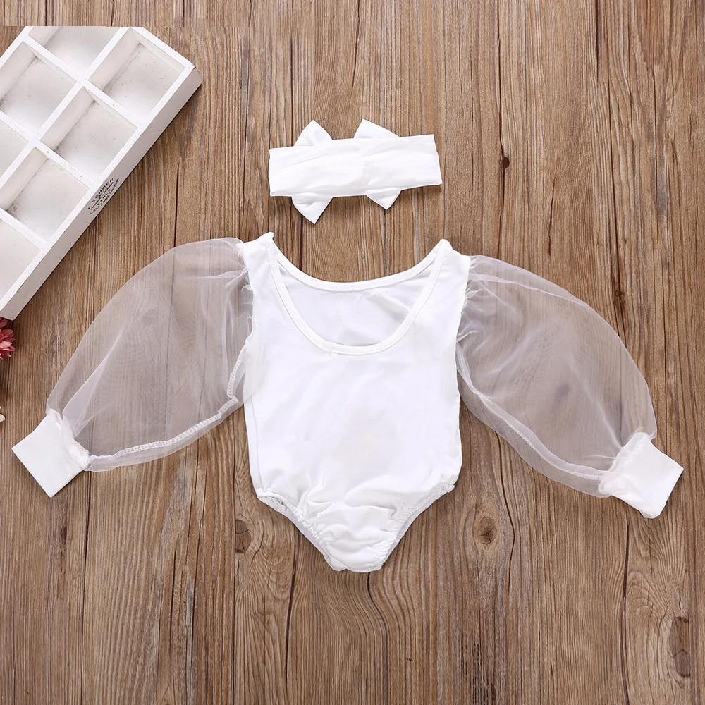 Autumn Newborn Infant Girl Clothes  Fashion Lovely Long Sleeve Bodysuit - Image 9