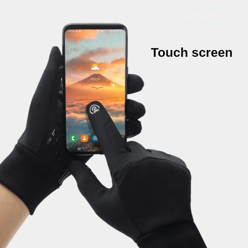 Autumn Winter Men Women Gloves Touch Screen Waterproof Windproof Gloves Outdoor Sports Warm Thermal Fleece Running Ski Gloves - Image 3