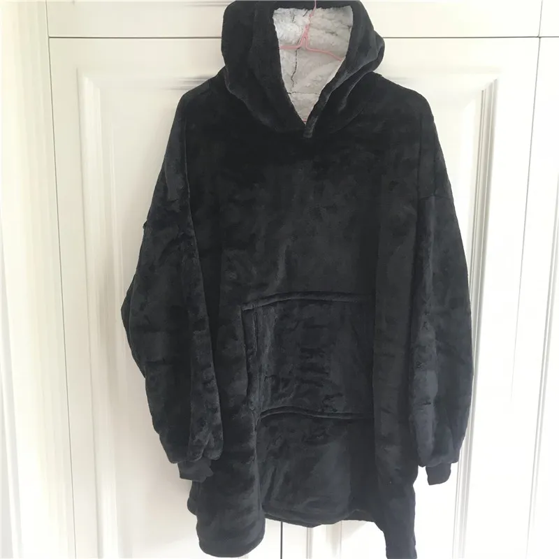 Autumn Winter Women Oversized Fleece Outwear Thick Warm Hoodies Sweatshirt Big Pocket Long Sleeve Pullovers Women Coat XZ685 - Image 7