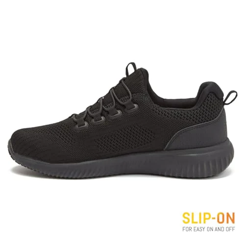 Avia Anchor SR Mesh Slip On Non Slip Shoes for Women, Water Resistant Women's Restaurant, Work & Food Service Sneakers - Black, 8 Medium - Image 5