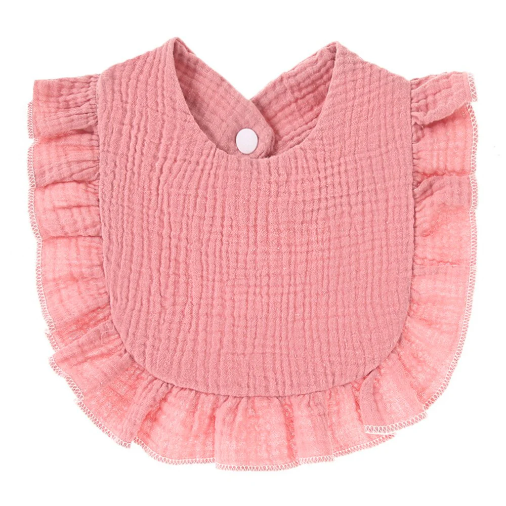 Baby Bibs Burp Cloths Lace Bibs Soft Cotton Adjustable Bib Korean Style Newborn Feeding Bibs Infants Saliva Towel - Image 11