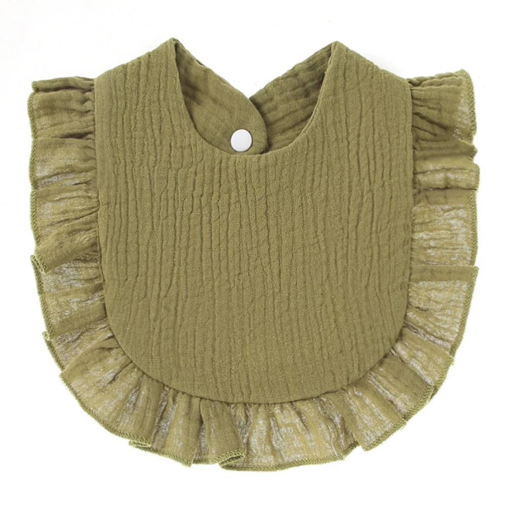 Baby Bibs Burp Cloths Lace Bibs Soft Cotton Adjustable Bib Korean Style Newborn Feeding Bibs Infants Saliva Towel - Image 2