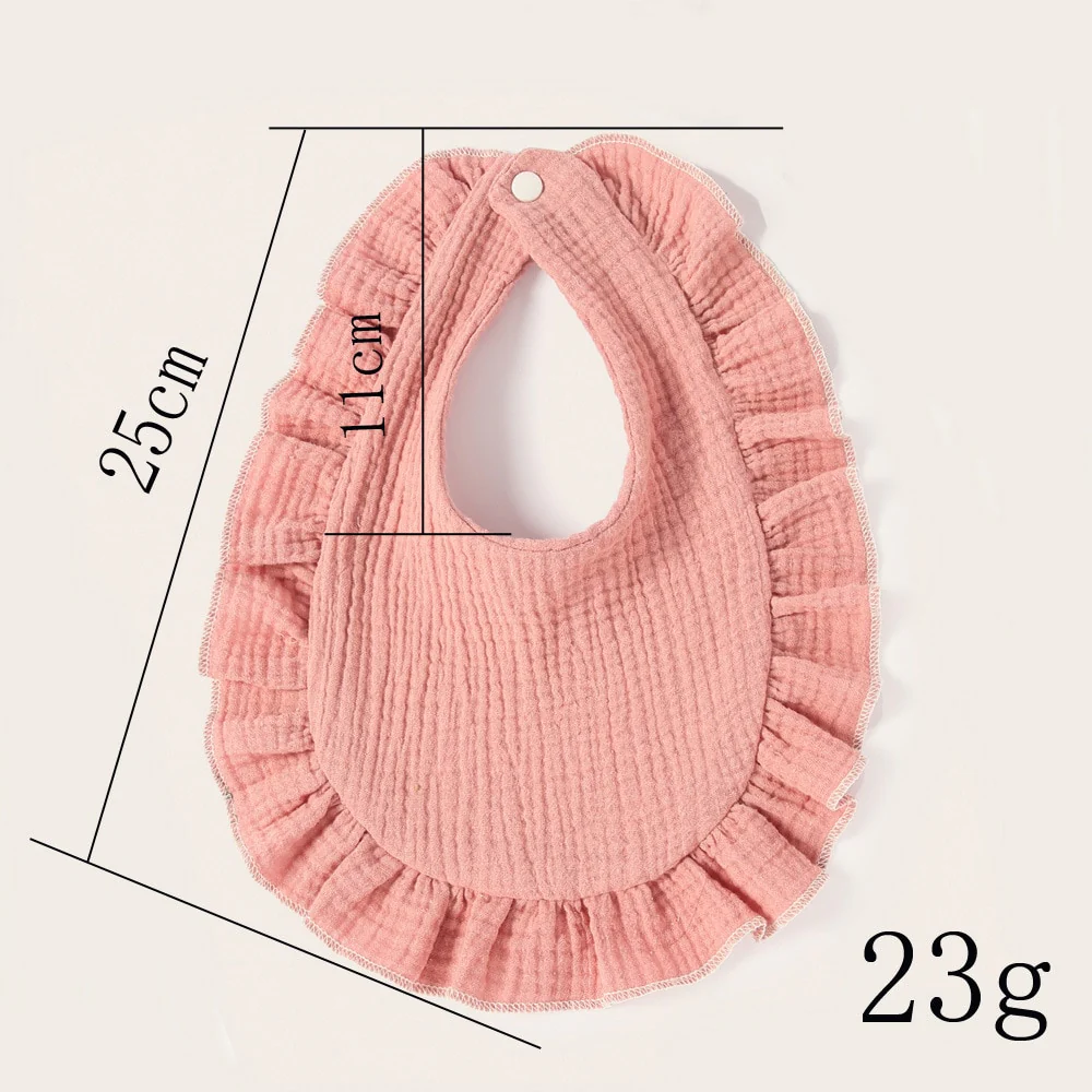Baby Bibs Burp Cloths Lace Bibs Soft Cotton Adjustable Bib Korean Style Newborn Feeding Bibs Infants Saliva Towel - Image 22