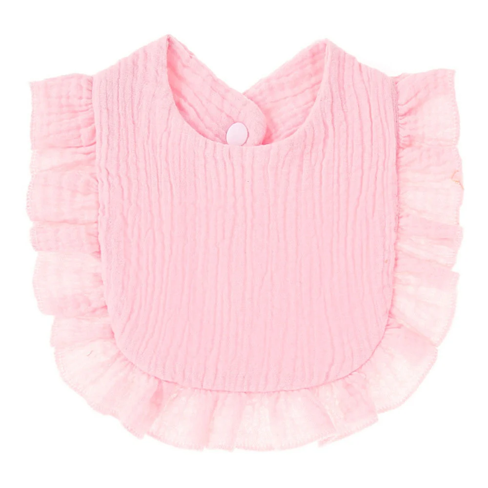 Baby Bibs Burp Cloths Lace Bibs Soft Cotton Adjustable Bib Korean Style Newborn Feeding Bibs Infants Saliva Towel - Image 7