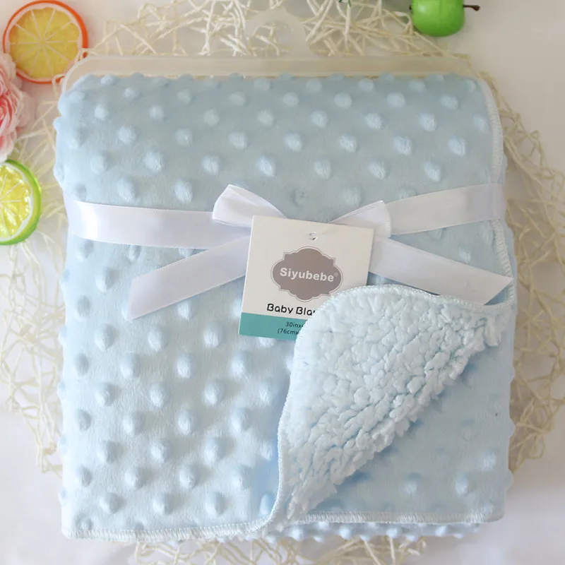 Baby Blankets New Thicken Double Layer Coral Fleece Infant Swaddle Bebe Envelope Wrap Owl Printed Newborn Baby Bedding Blanket - Image 32