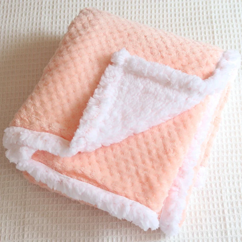 Baby Blankets New Thicken Double Layer Coral Fleece Infant Swaddle Bebe Envelope Wrap Owl Printed Newborn Baby Bedding Blanket - Image 4