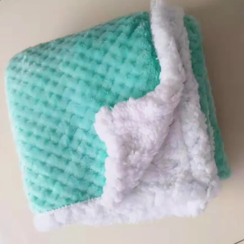 Baby Blankets New Thicken Double Layer Coral Fleece Infant Swaddle Bebe Envelope Wrap Owl Printed Newborn Baby Bedding Blanket - Image 7