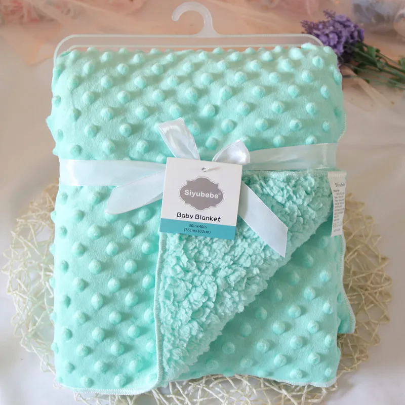 Baby Blankets New Thicken Double Layer Coral Fleece Infant Swaddle Bebe Envelope Wrap Owl Printed Newborn Baby Bedding Blanket - Image 8