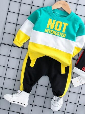 Baby Boys And Girls Clothing Set Tricken Fleece Children Hooded Outerwear Tops Pants 3PCS Outfits - Image 19