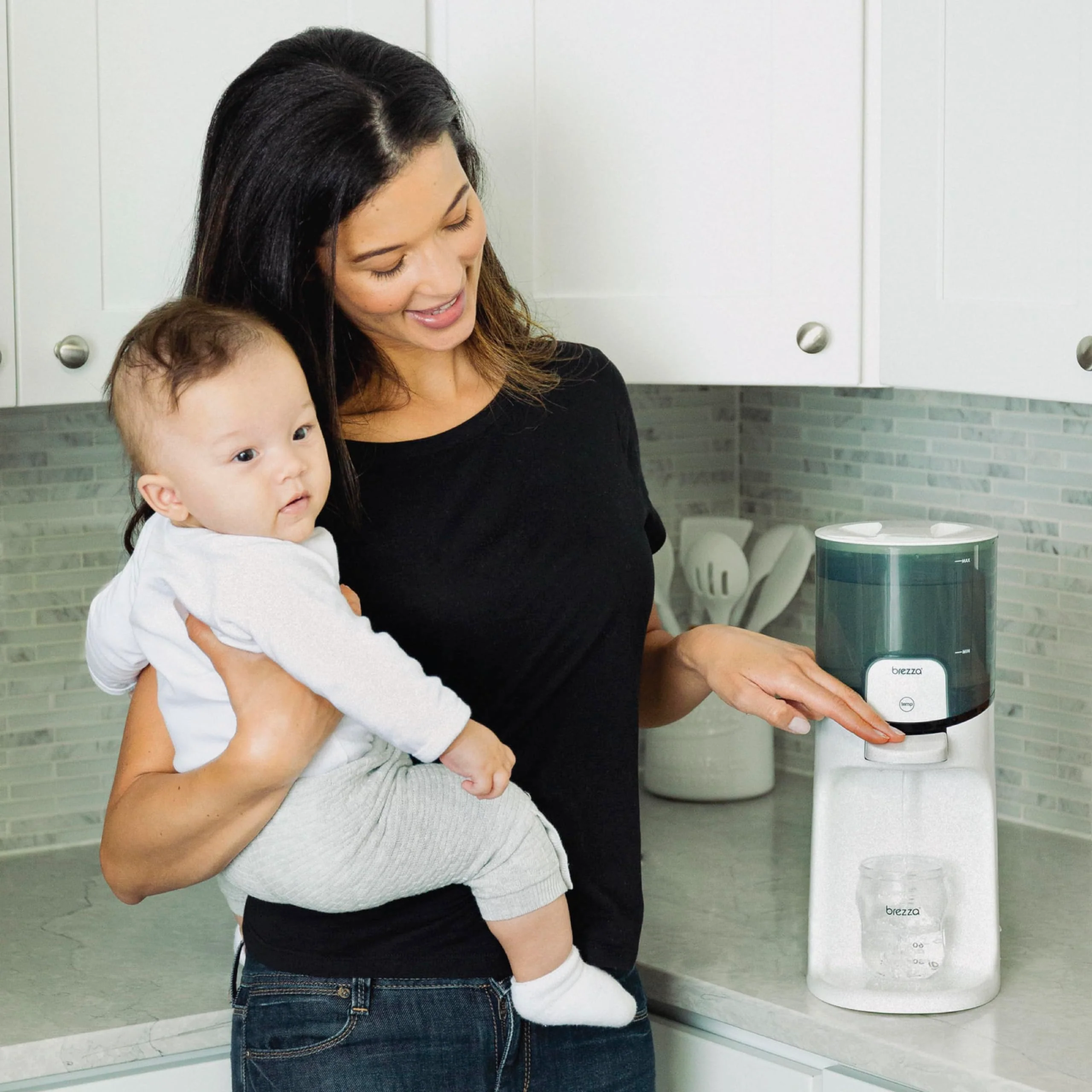 Baby Brezza Instant Warmer – Instantly Dispense Warm Water at Perfect Baby Bottle Temperature - Traditional Baby Bottle Warmer Replacement - Fast Baby Formula Bottles 24/7 – 3 Temperatures - Image 3