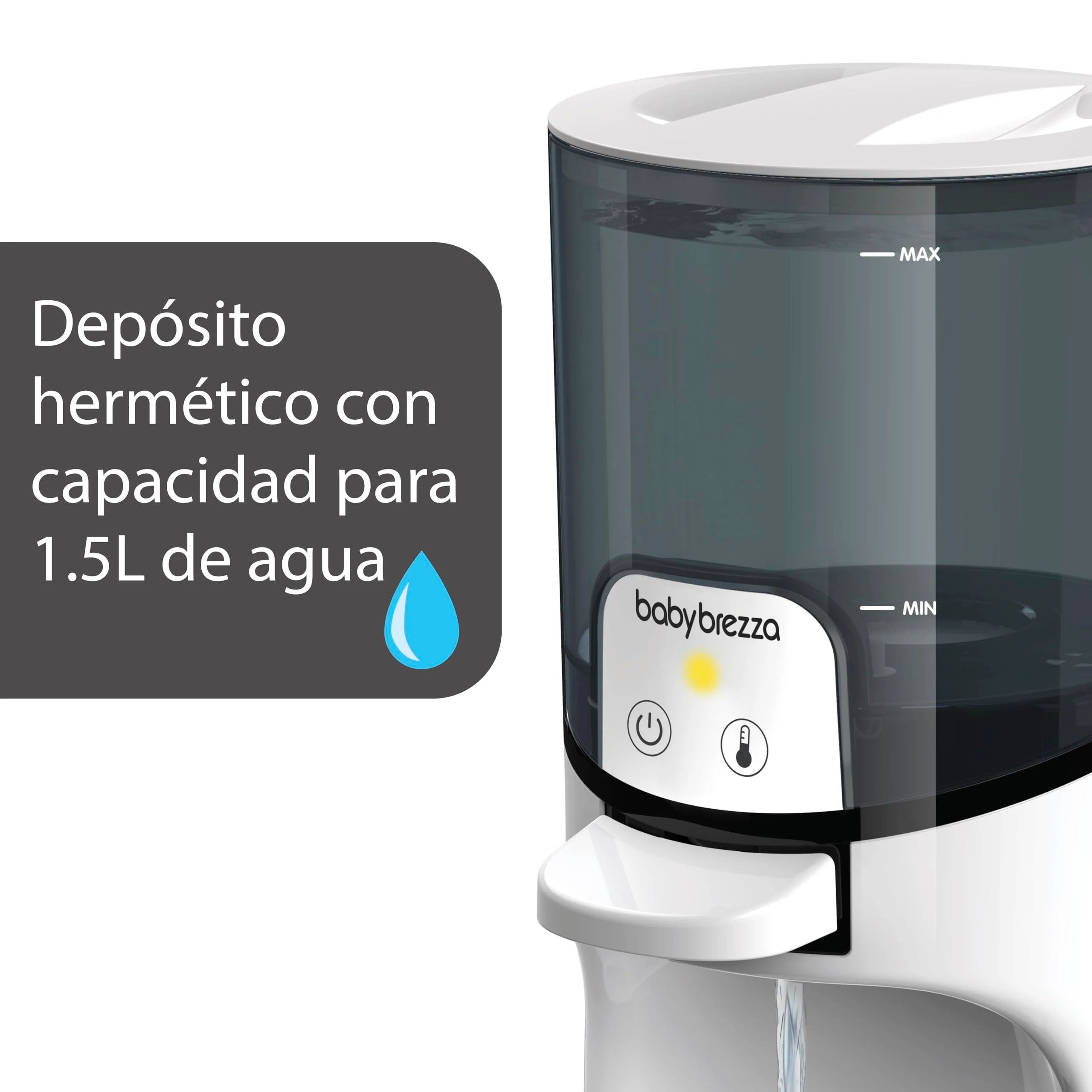 Baby Brezza Instant Warmer – Instantly Dispense Warm Water at Perfect Baby Bottle Temperature - Traditional Baby Bottle Warmer Replacement - Fast Baby Formula Bottles 24/7 – 3 Temperatures - Image 6