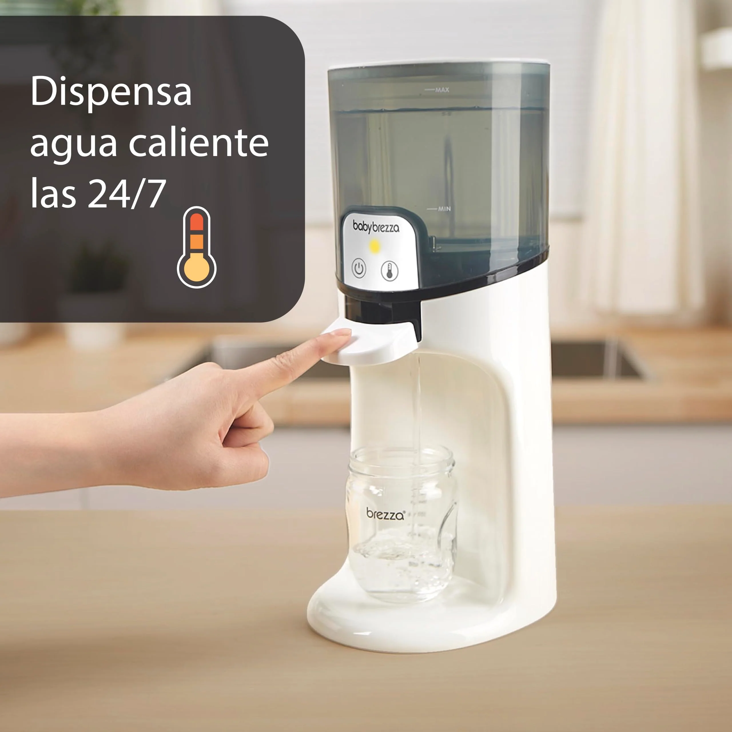 Baby Brezza Instant Warmer – Instantly Dispense Warm Water at Perfect Baby Bottle Temperature - Traditional Baby Bottle Warmer Replacement - Fast Baby Formula Bottles 24/7 – 3 Temperatures - Image 7