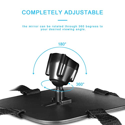 Baby Car Mirror, DARVIQS Seat Safely Monitor Infant Child in Rear Facing Seat, Wide View Shatterproof Adjustable Acrylic 360°for Backseat, Crash Tested and Certified for Safety - Image 5