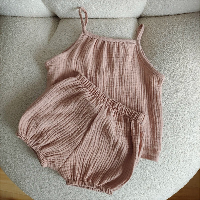 Baby Clothing Set Children's Solid Color Long-sleeve Elastic Trousers Two Piece Suit Spring Newborn Boys Girls Pants Outfit - Image 4