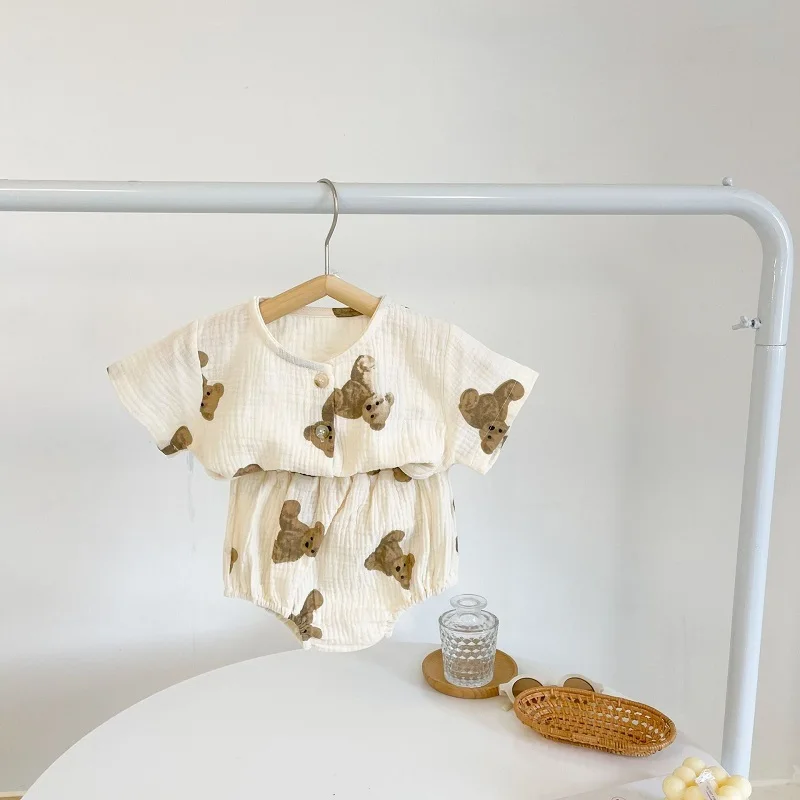 Baby Clothing Set Children's Solid Color Long-sleeve Elastic Trousers Two Piece Suit Spring Newborn Boys Girls Pants Outfit - Image 5