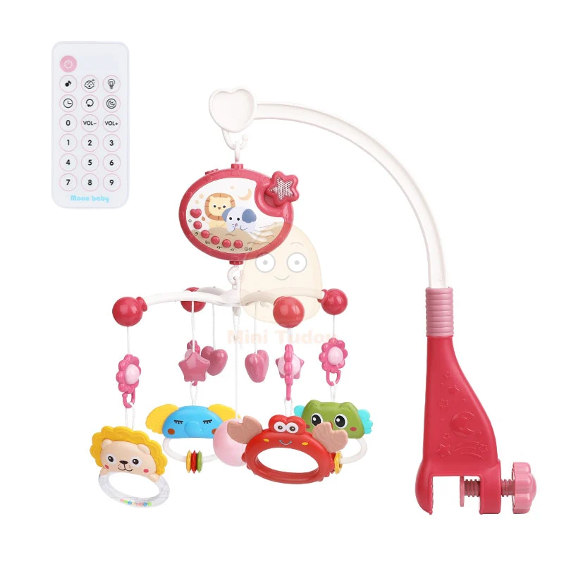 Baby Crib Mobile Rattle Toy For 0-12 Months Infant  Rotating Musical Projector Night Light Bed Bell Educational For Newborn Gift - Image 2