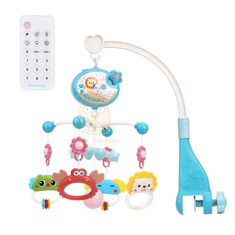 Baby Crib Mobile Rattle Toy For 0-12 Months Infant  Rotating Musical Projector Night Light Bed Bell Educational For Newborn Gift - Image 3