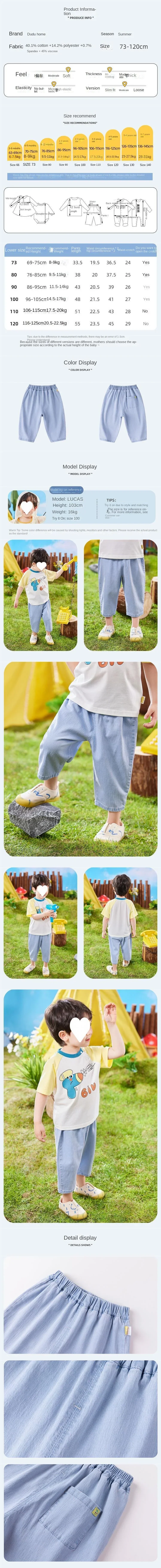 Baby Denim Pants 2024 New Fashion Children Casual Soft Blue Jeans Loose Trousers Boys Girls Kids Clothes - Image 6