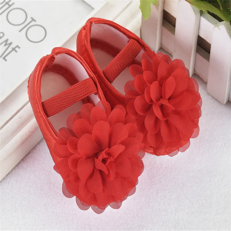 Baby Girl Shoes First Walkers Lace Floral Newborn Baby Shoes Princess Infant Shoes - Image 7