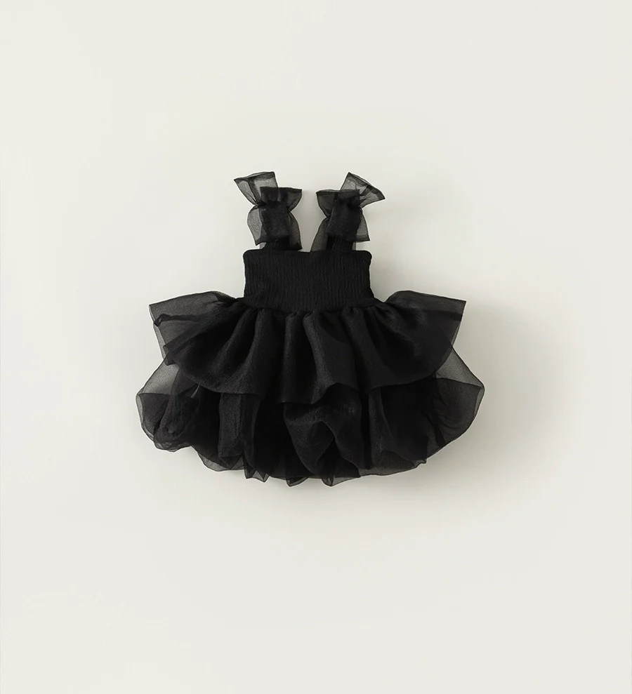 Baby Girl Summer Dress Dress Sling Princess Girl Tulle Tutu Skirt Western Style Baby One One Year Old Celebration Dress Summer - Image 8