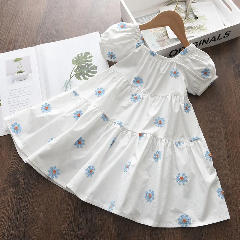Baby Girls Casual Floral Dress New Summer Fashion Kids Princess Dresses - Image 2