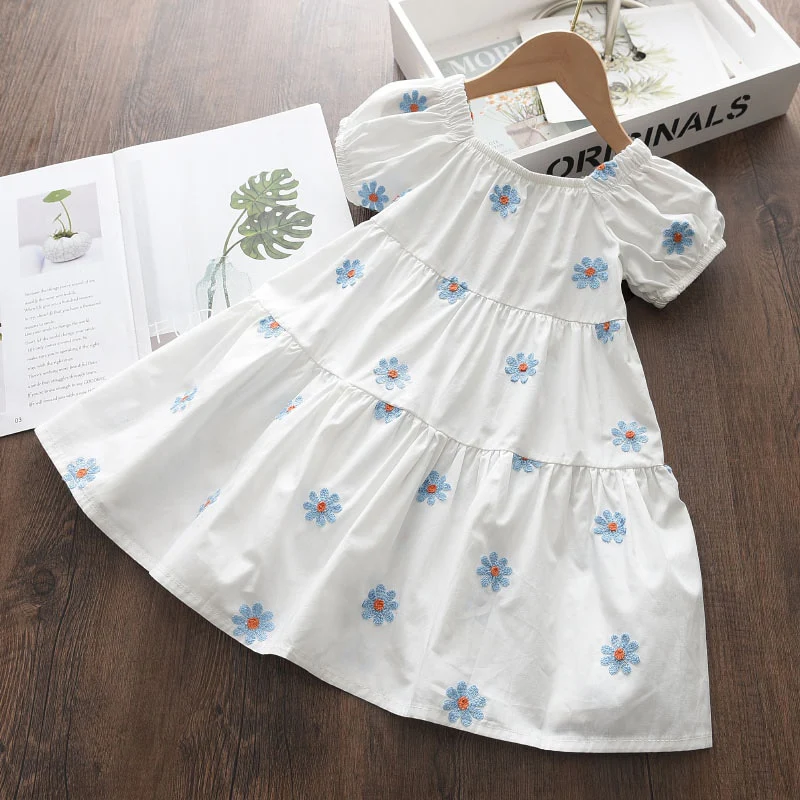 Baby Girls Casual Floral Dress New Summer Fashion Kids Princess Dresses - Image 3