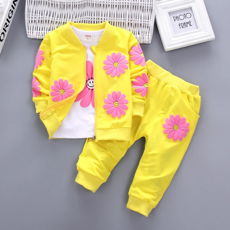 Baby Girls Clothing Set 2019 Winter Fashion Children Clothes Kids Toddler Sport Suit Cotton Tracksuit Clothes For 1 2 3 4 Years - Image 11