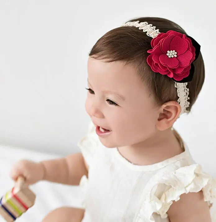 baby headband korean newborn hair bands baby girls hair accessories DIY flowers Children photographed kids photos accessory - Image 19
