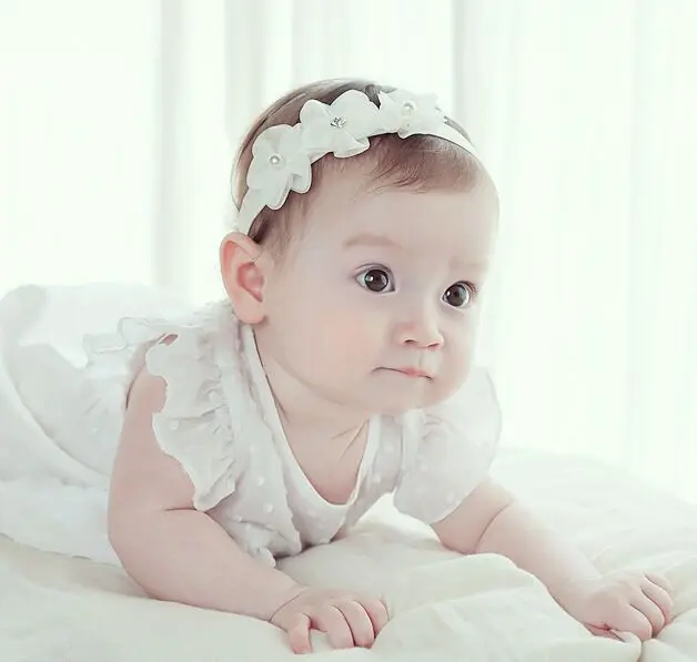 baby headband korean newborn hair bands baby girls hair accessories DIY flowers Children photographed kids photos accessory - Image 2