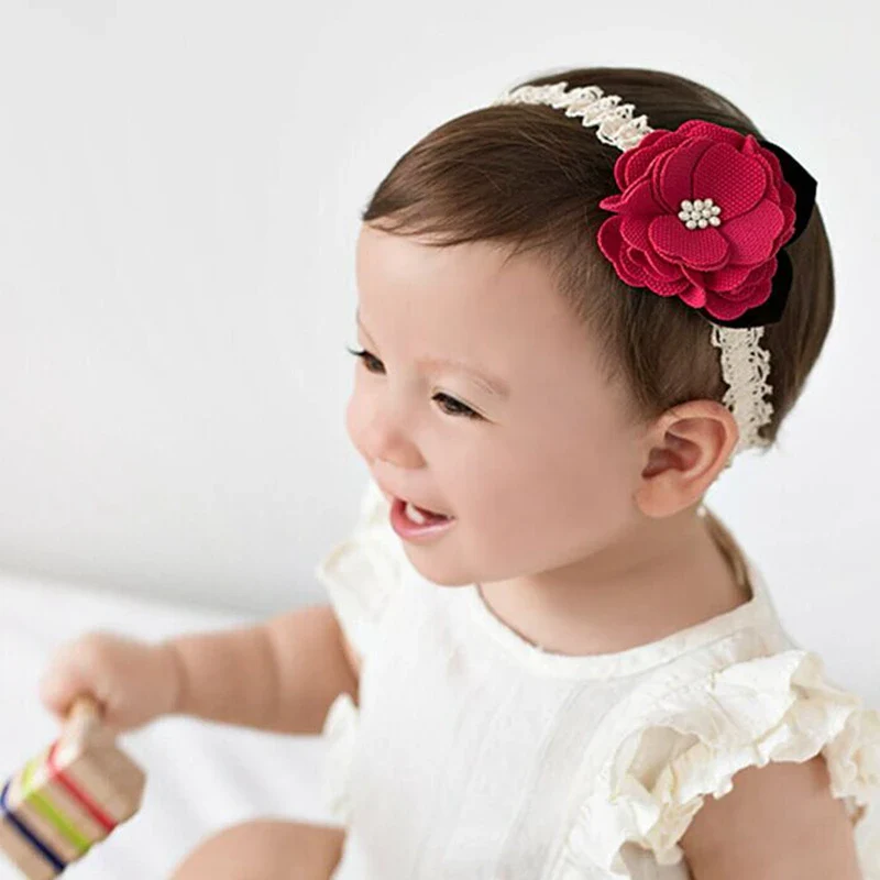 baby headband korean newborn hair bands baby girls hair accessories DIY flowers Children photographed kids photos accessory - Image 23