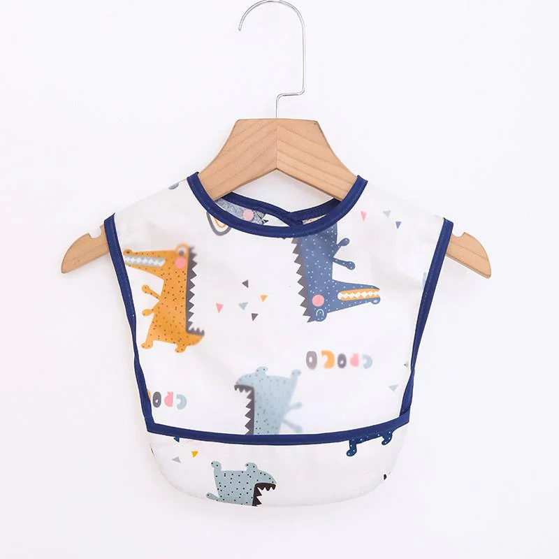 Baby Kids Toddler Long Sleeve Scarf Waterproof Art Smock Feeding Bib Apron Pocket - Image 4