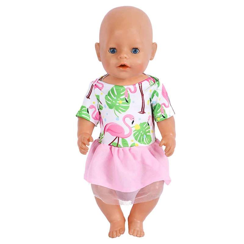 Baby New Born Doll Clothes Fit 17 Inch 43cm Dolls Fashion Mermaid Unicorn Dress Nendroid Clothes Accessories Baby Birthday Gift - Image 3