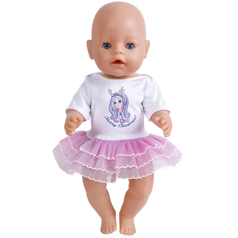 Baby New Born Doll Clothes Fit 17 Inch 43cm Dolls Fashion Mermaid Unicorn Dress Nendroid Clothes Accessories Baby Birthday Gift - Image 5