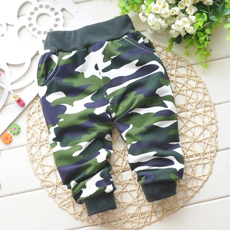 Baby Pants Spring&amp;Autumn Lovely Cotton Camouflage Baby Boy Pants Newborn Baby Girls Pants - Image 3