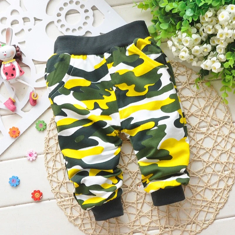 Baby Pants Spring&amp;Autumn Lovely Cotton Camouflage Baby Boy Pants Newborn Baby Girls Pants - Image 4