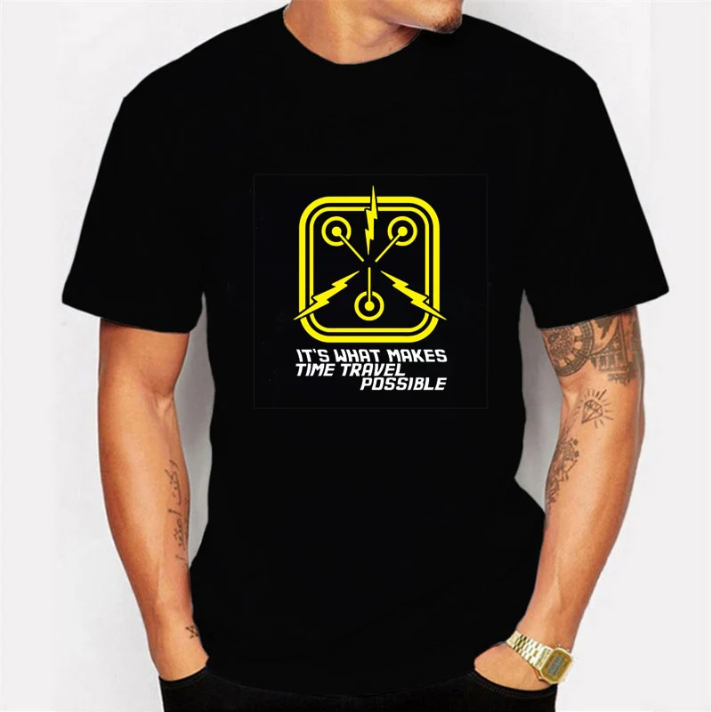Back To The Future Tshirt Luminous T Shirt camiseta Summer Short Sleeve T Shirts back to future - Image 18