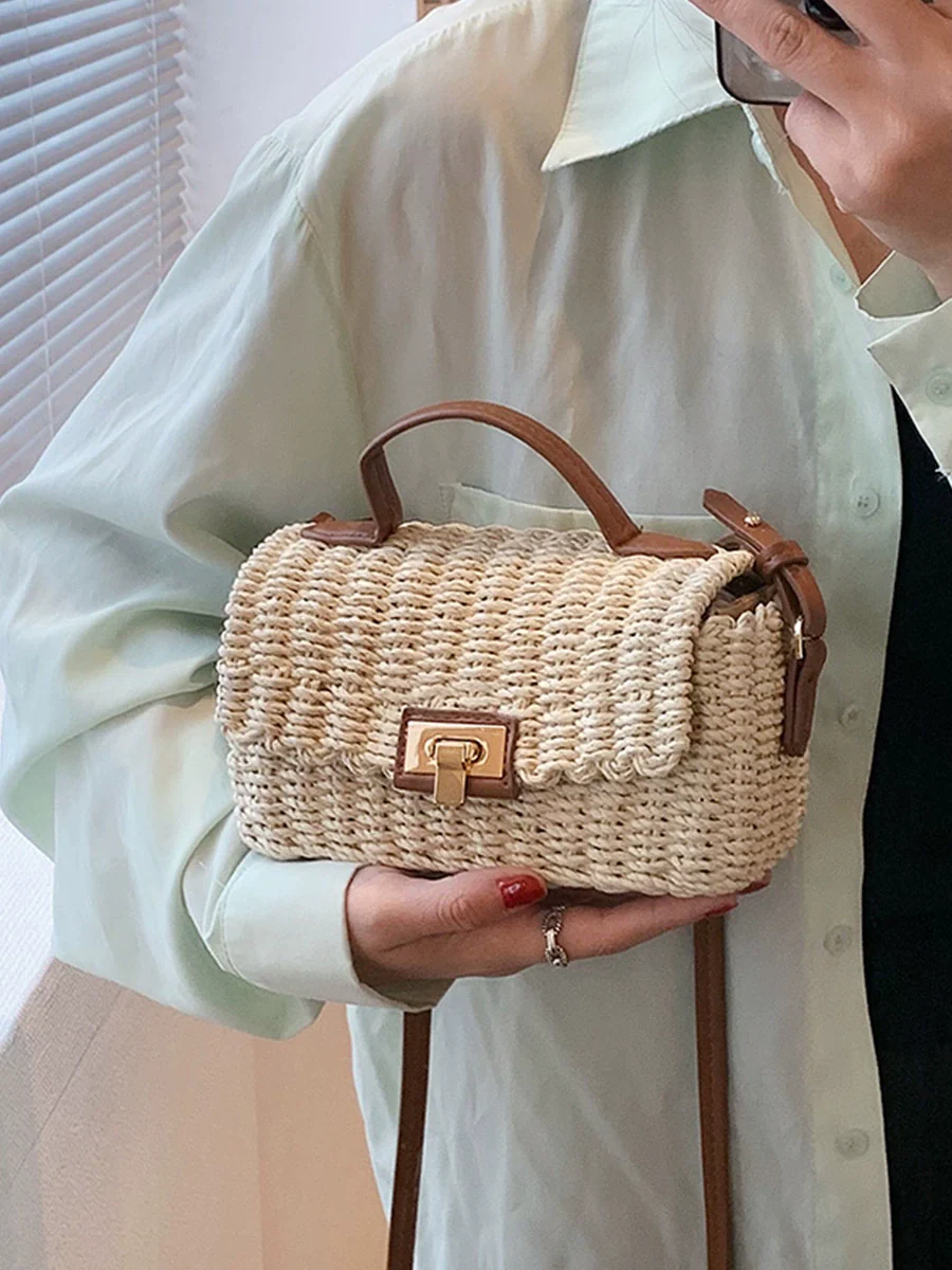 Bag Female Beach Summer Special-Interest Design Straw Woven Bag - Image 5