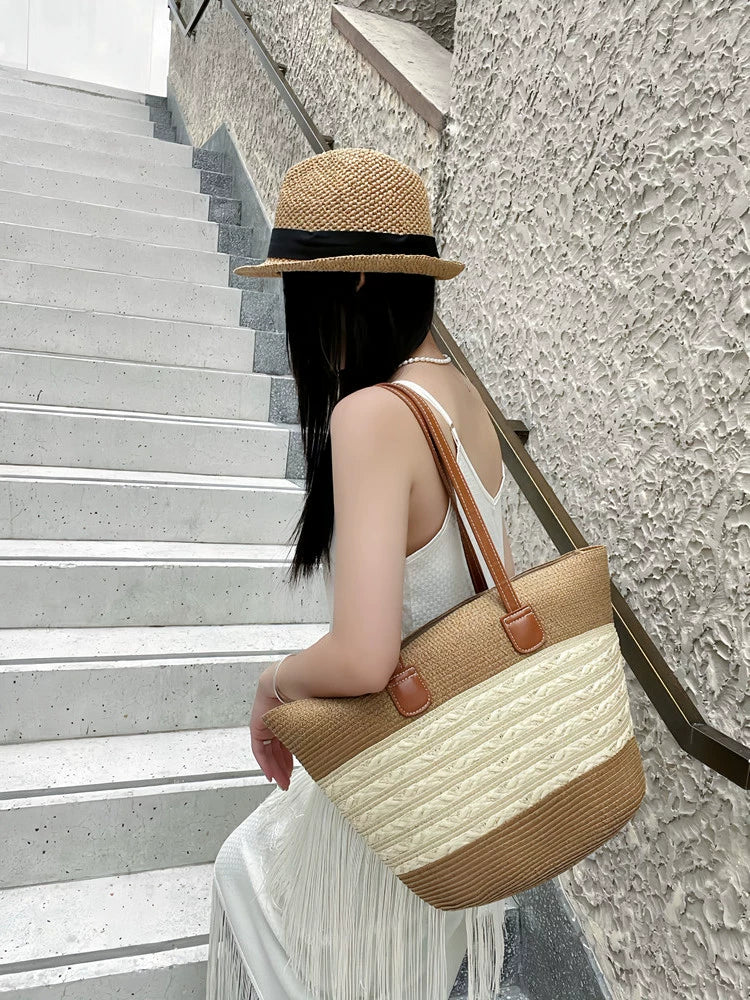 Bag Female Beach Vacation Style Seaside Woven Bag - Image 4