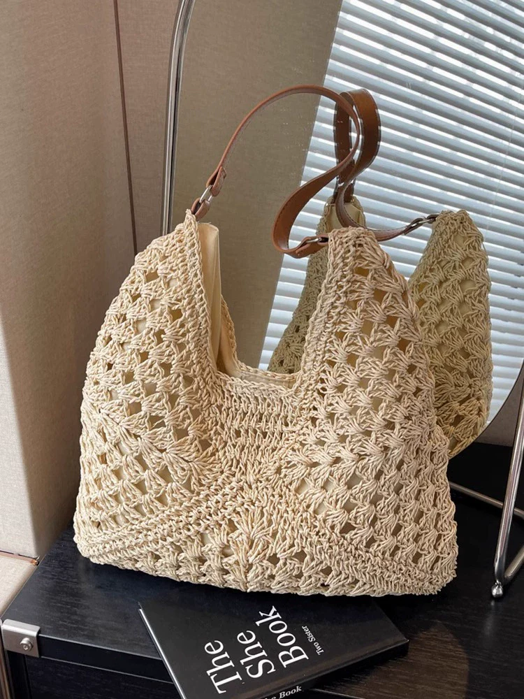 Bag Female Online Influencer French Seaside Holiday Straw Woven Bag - Image 2