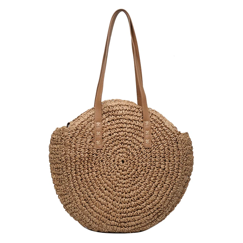 Bag Female Online Influencer round Seaside Holiday Straw Woven Bag - Image 5