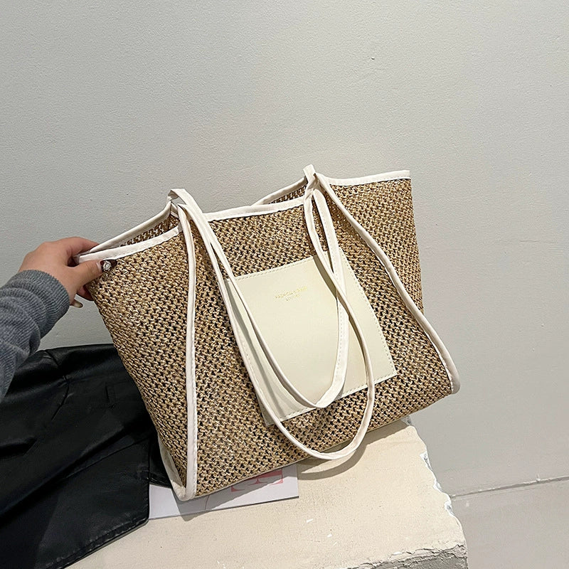 Bag Female Summer Cut Out Work Clothing Straw Woven Bag - Image 2